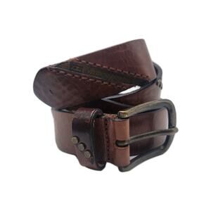 Vintage Diesel Mens Brown Cow Leather Belt - Size US 40 100cm